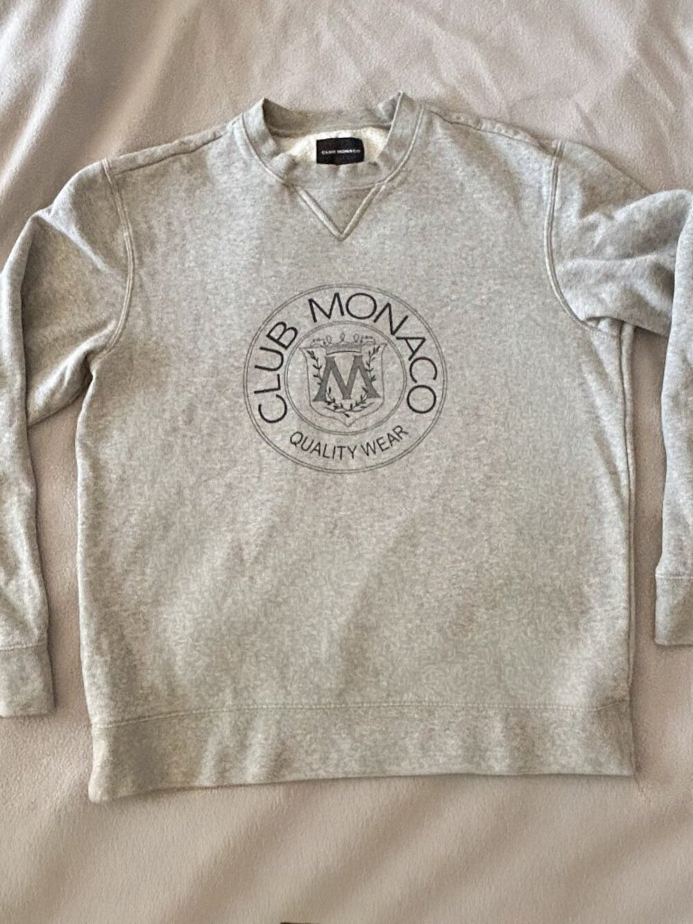Grey Club Monaco Heritage Crest Crewneck Sweatshirt Size Med Excellent Condition